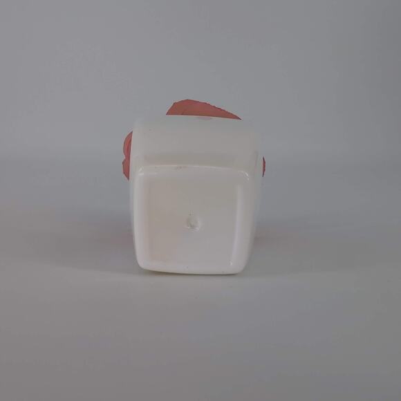 Mini Fake Faux Artificial Pink Succulent Potted Plant in Plastic White Pot - GUC - Picture 7 of 10